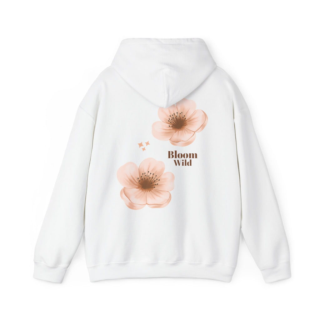 Bloom Wild floral hoodie | Pink hibiscus flower