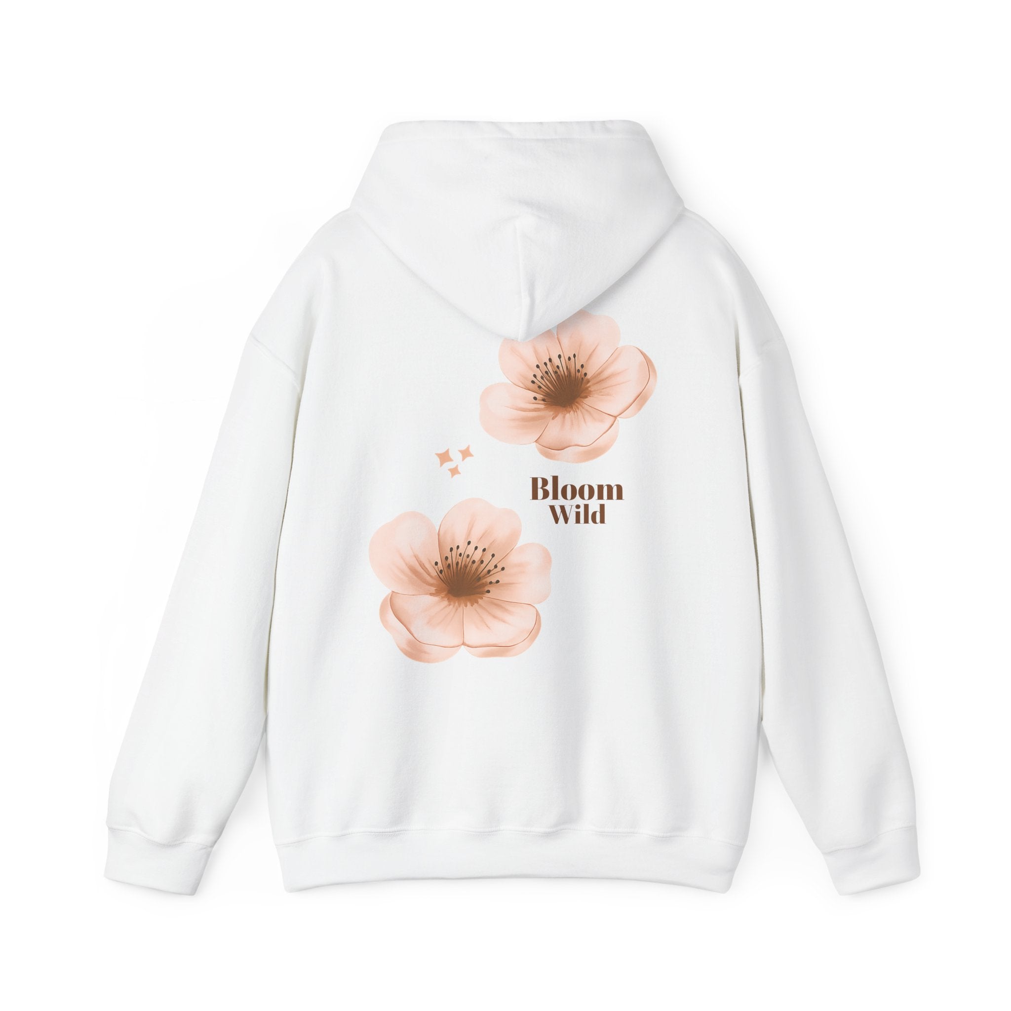 Bloom Wild floral hoodie | Pink hibiscus flower