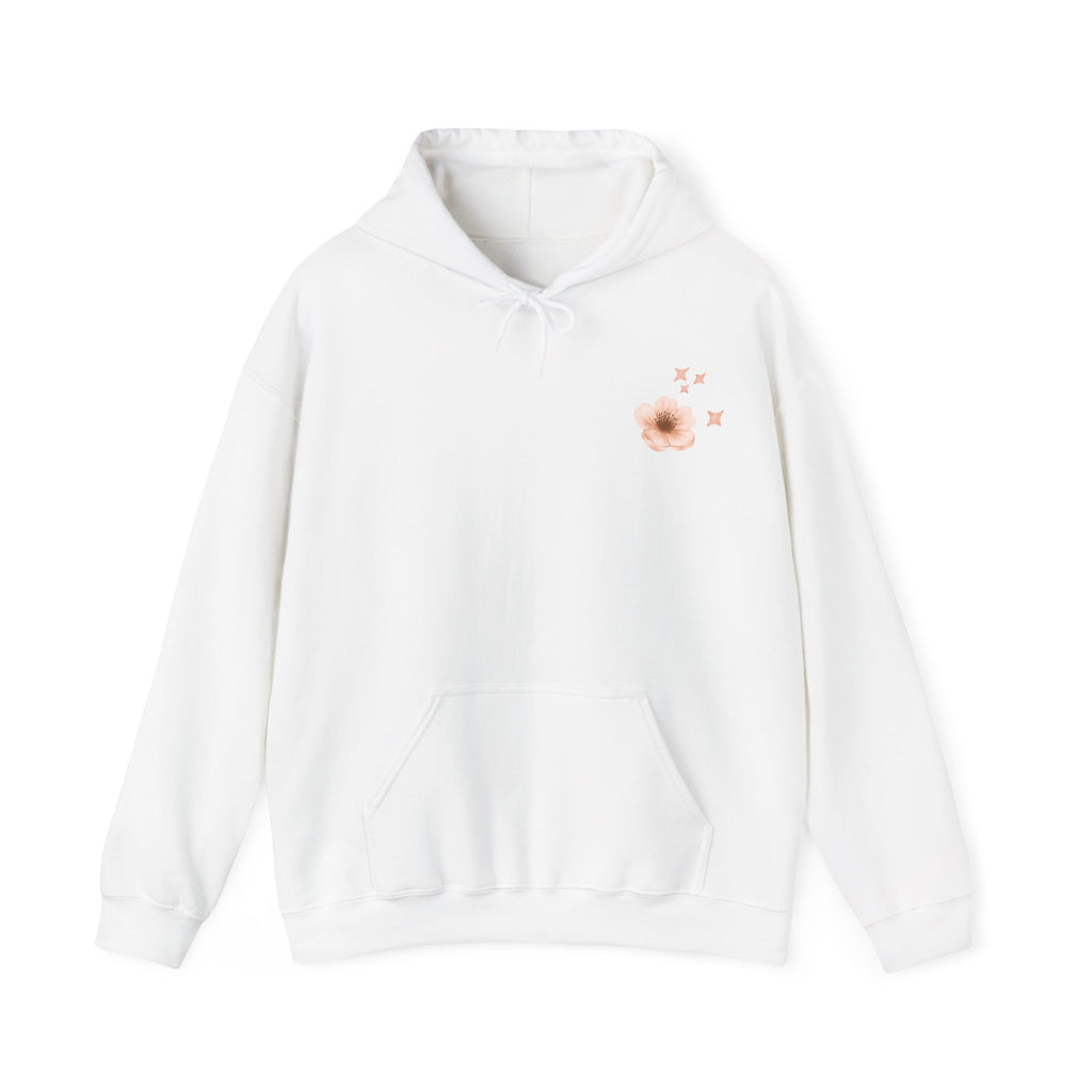 Bloom Wild floral hoodie | Pink hibiscus flower