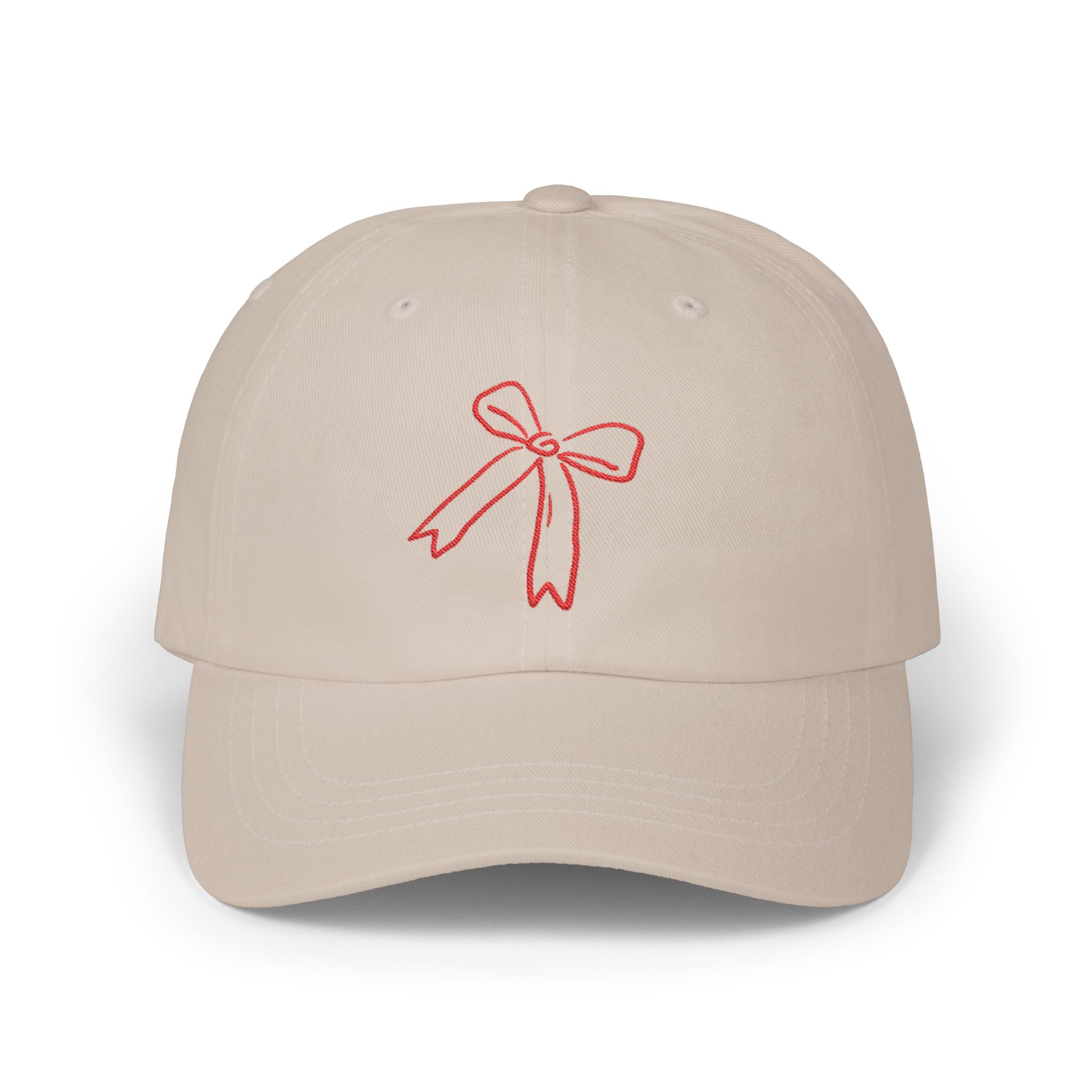 Red cute bow cap