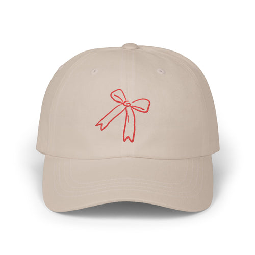 Red cute bow cap