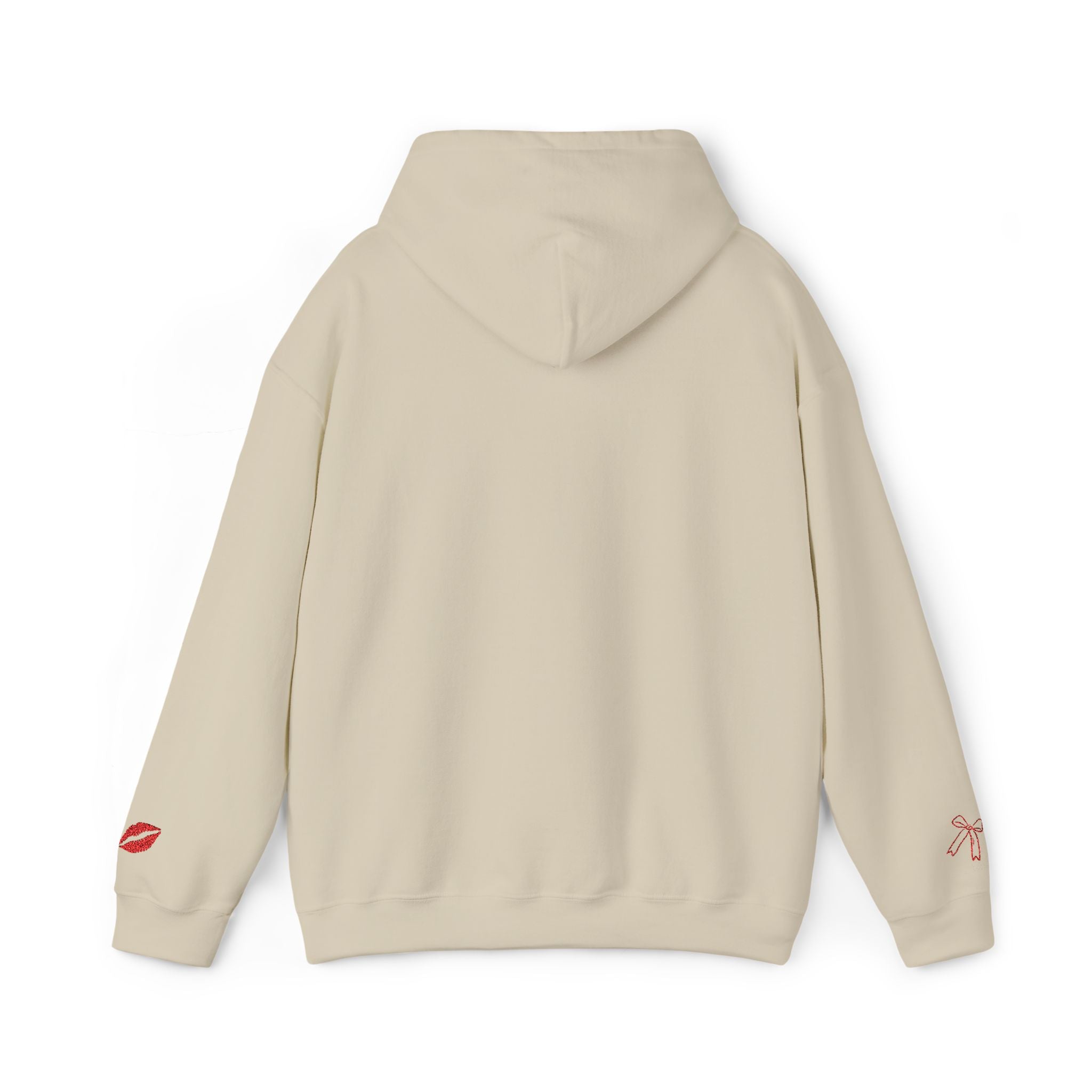 I'm Just a Girl hoodie | kiss lips bow graphic sweatshirt | embroidery
