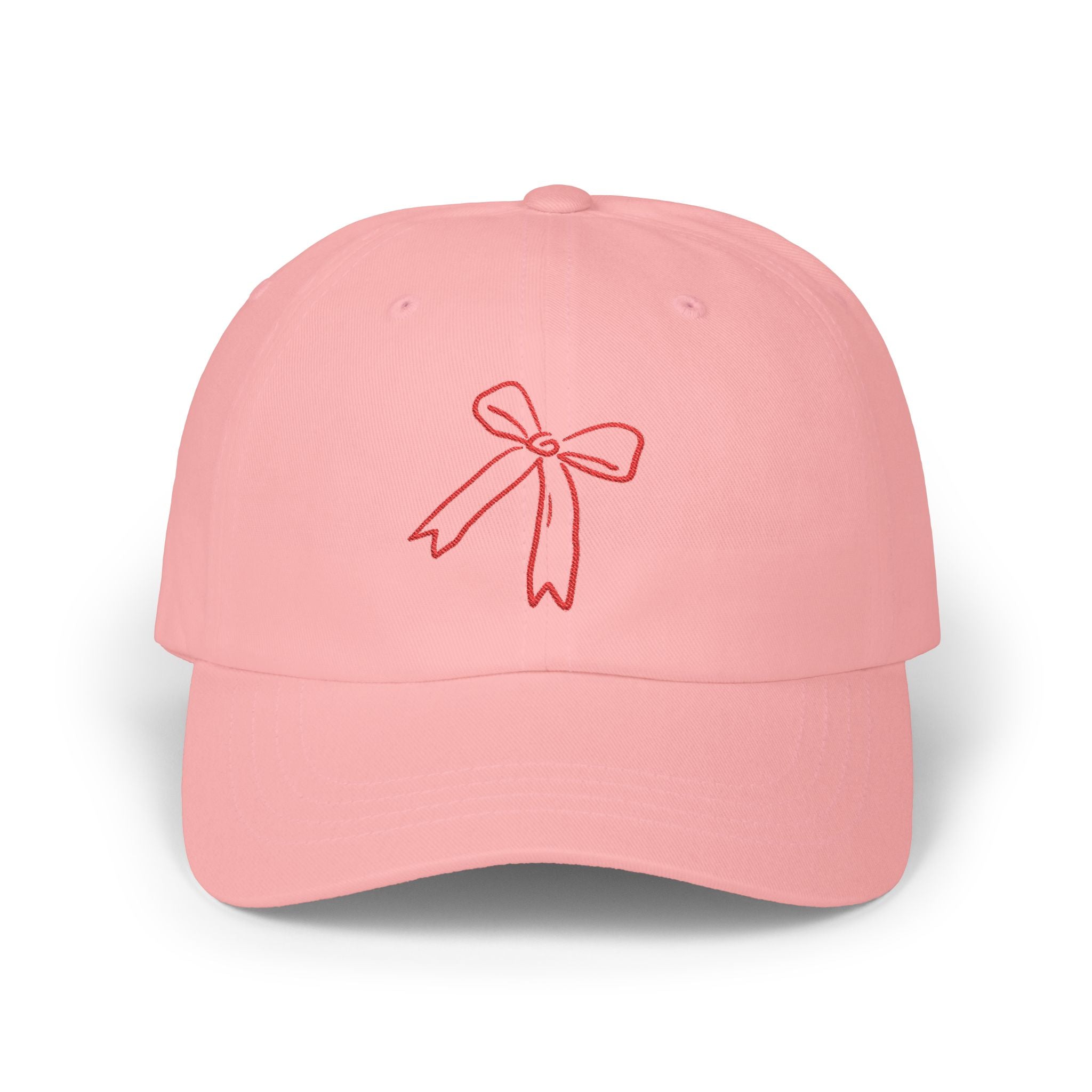 Red cute bow cap