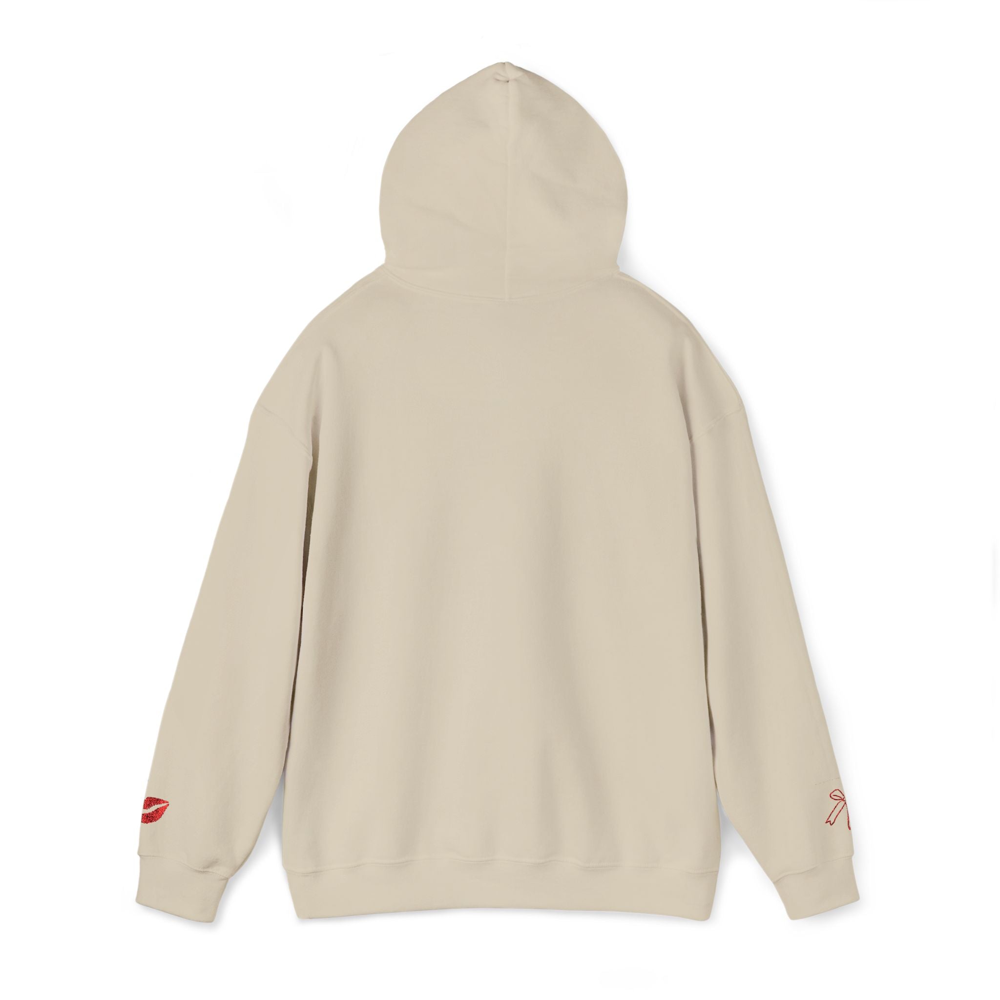 I'm Just a Girl hoodie | kiss lips bow graphic sweatshirt | embroidery