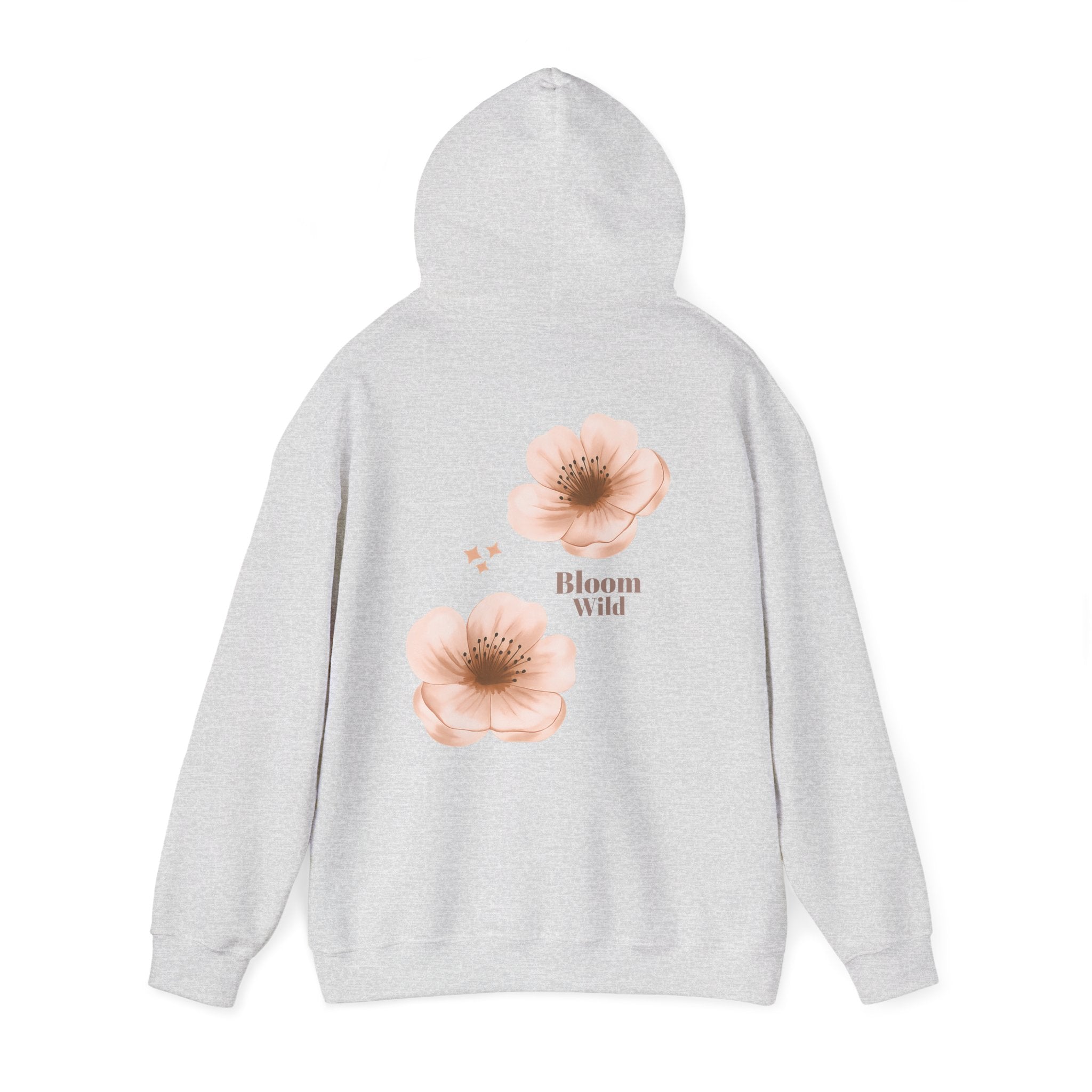 Bloom Wild floral hoodie | Pink hibiscus flower