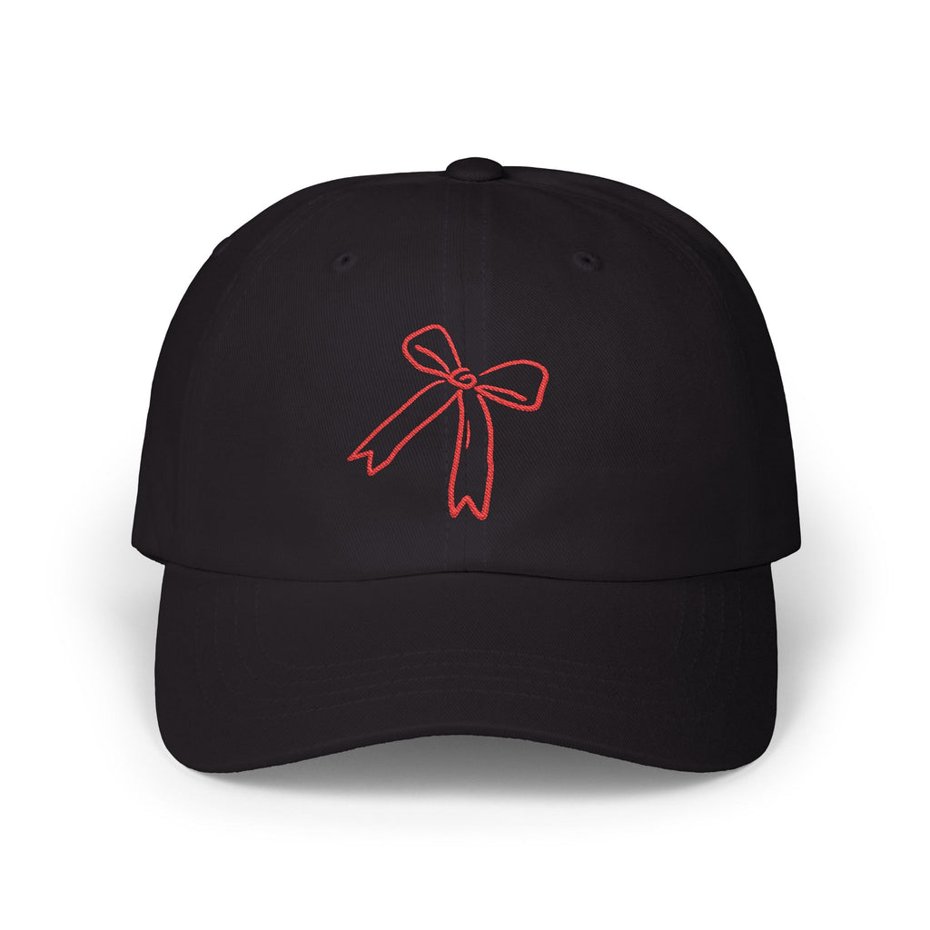 Red cute bow cap