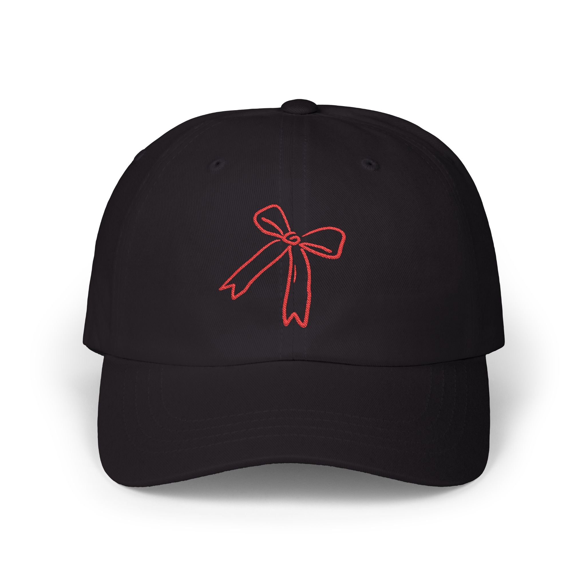 Red cute bow cap