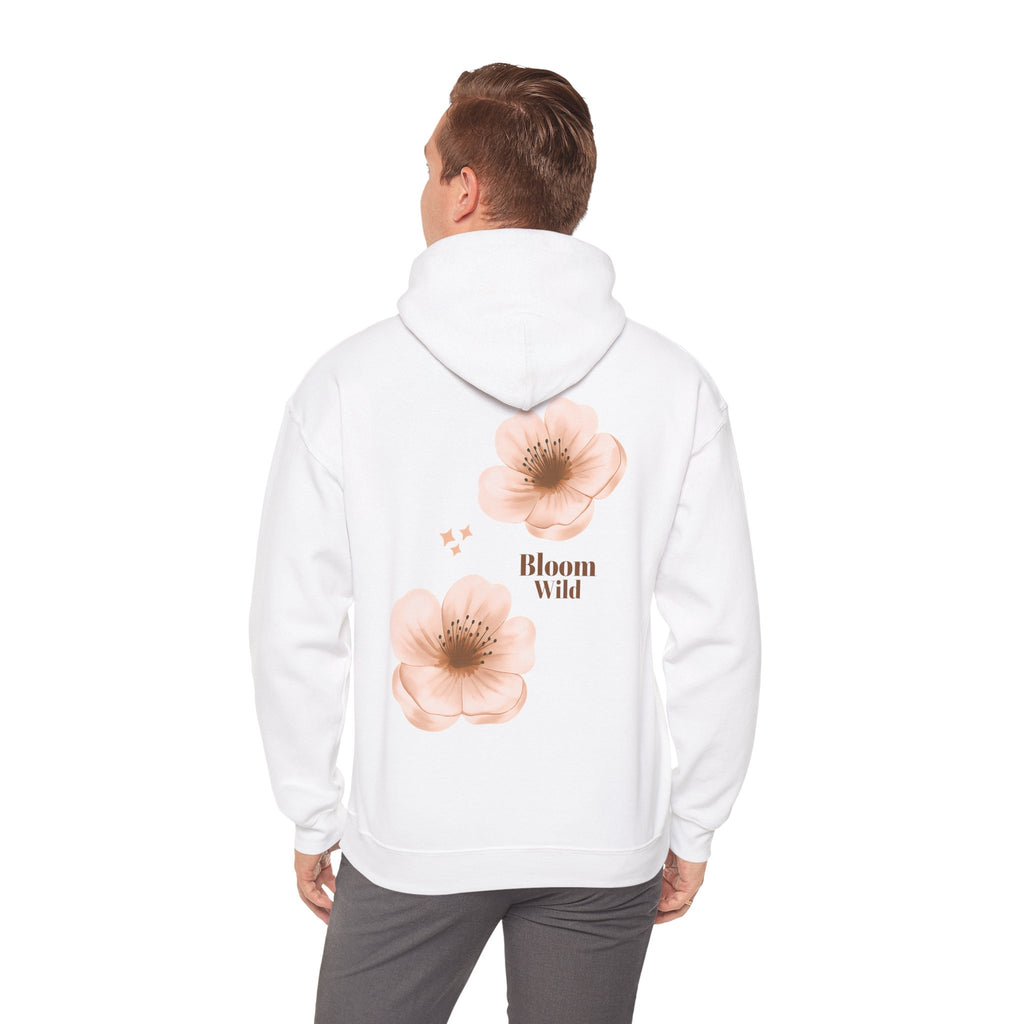 Bloom Wild floral hoodie | Pink hibiscus flower
