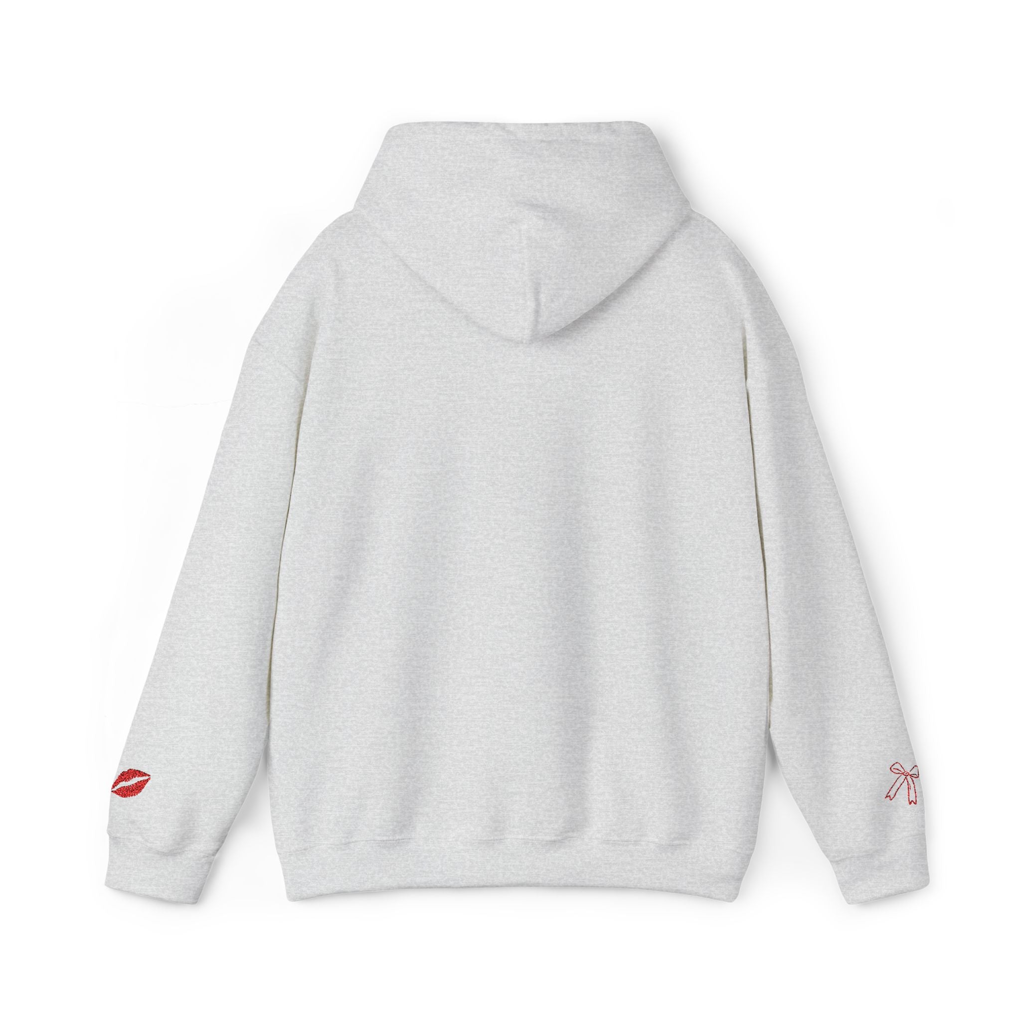 I'm Just a Girl hoodie | kiss lips bow graphic sweatshirt | embroidery