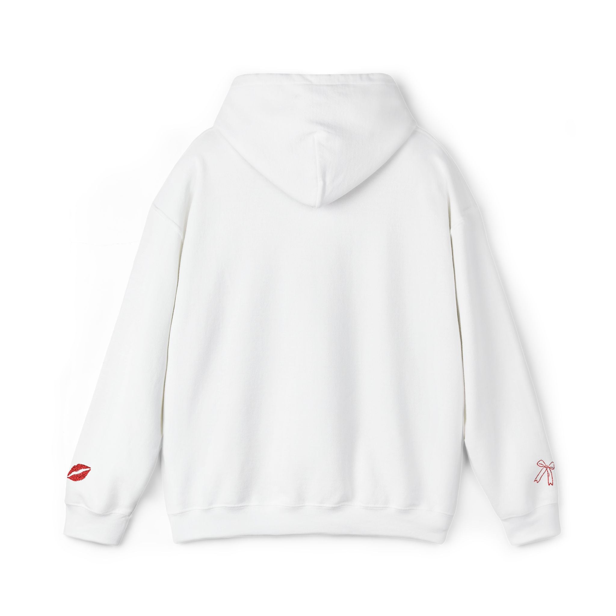 I'm Just a Girl hoodie | kiss lips bow graphic sweatshirt | embroidery