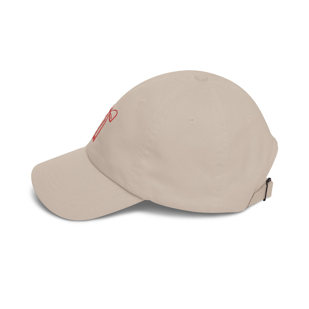 Red cute bow cap