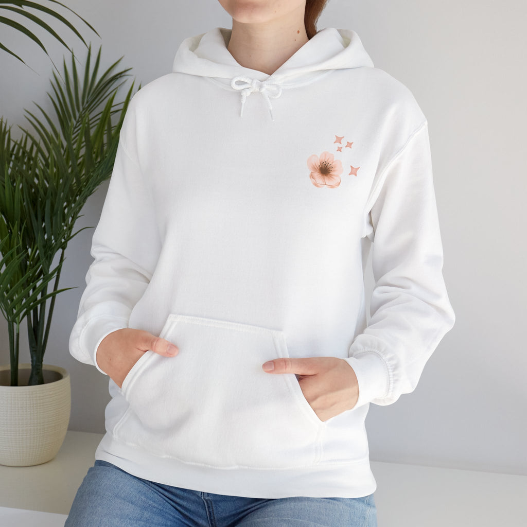 Bloom Wild floral hoodie | Pink hibiscus flower