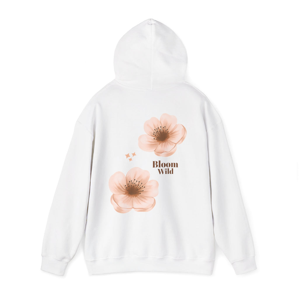 Bloom Wild floral hoodie | Pink hibiscus flower