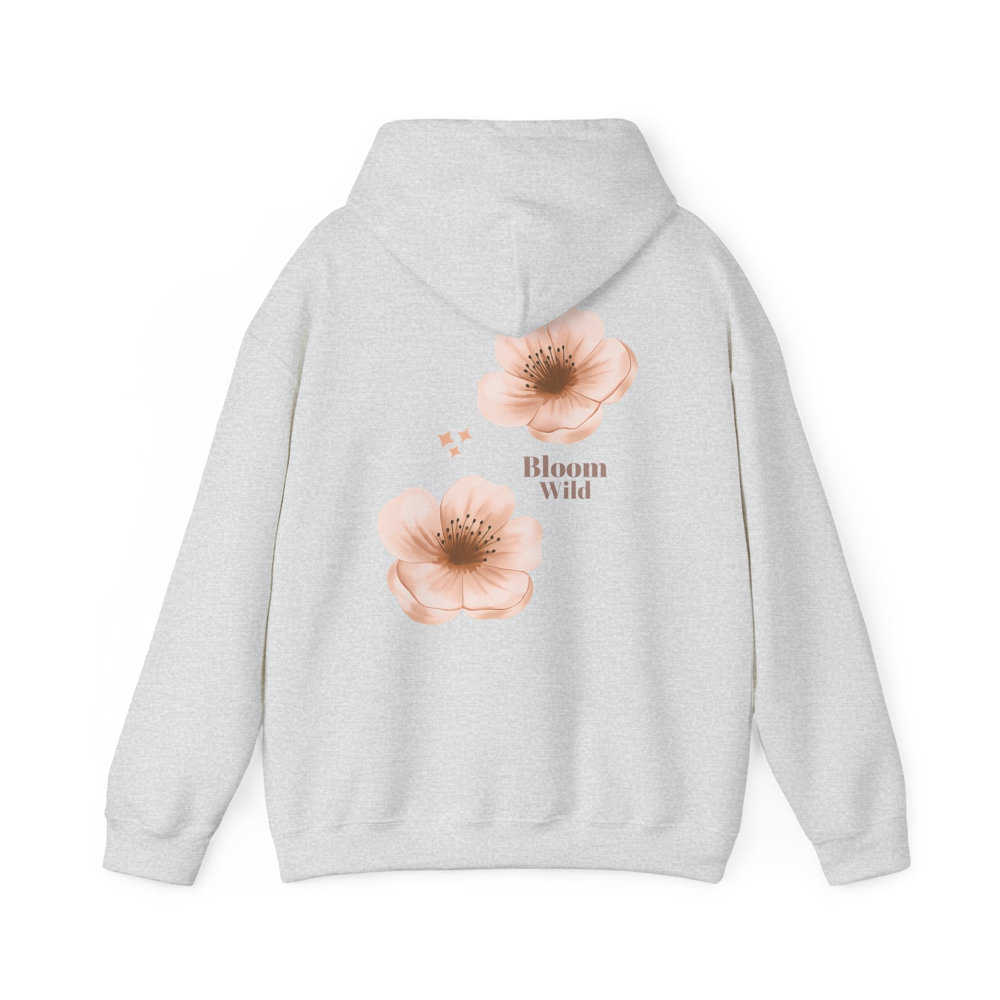 Bloom Wild floral hoodie | Pink hibiscus flower