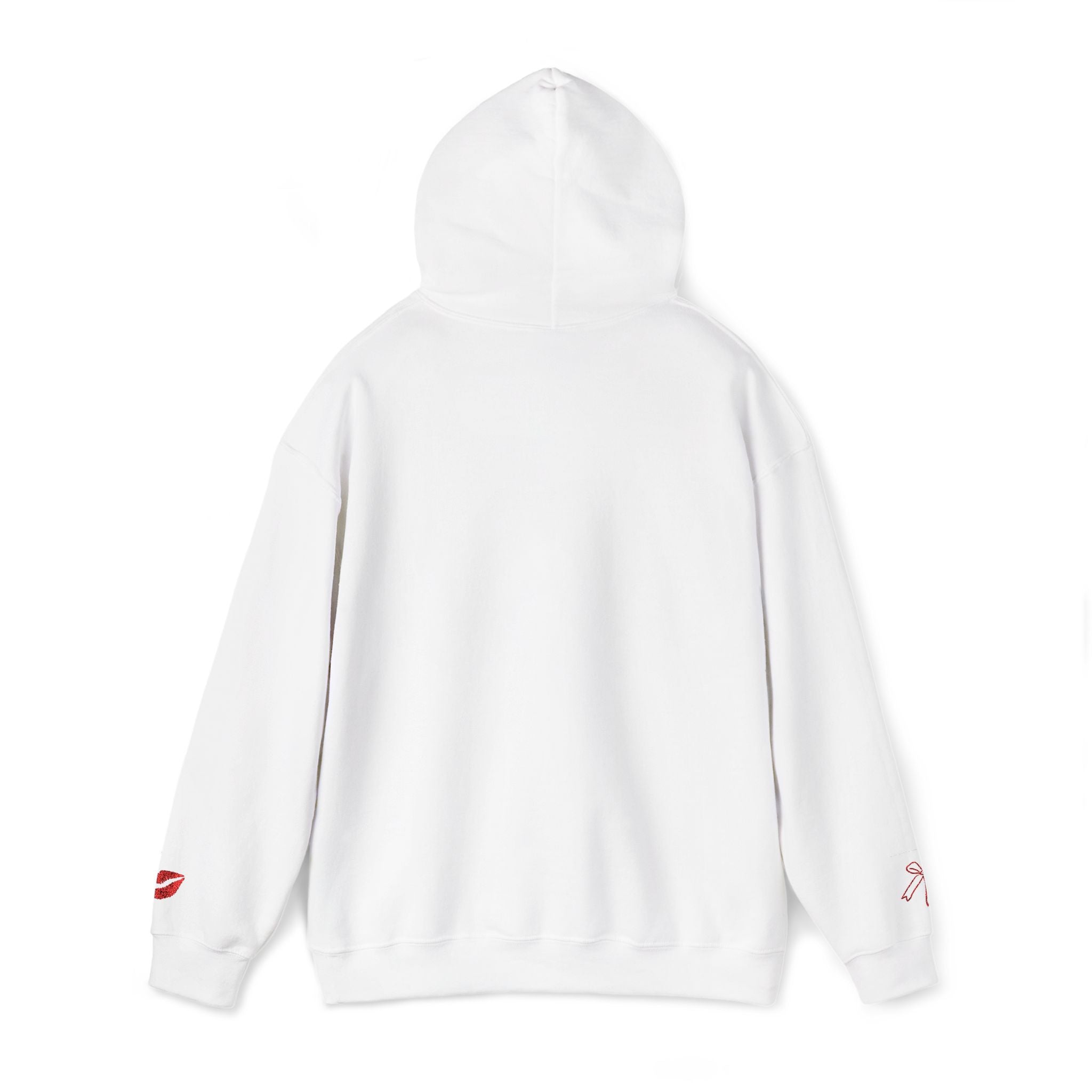 I'm Just a Girl hoodie | kiss lips bow graphic sweatshirt | embroidery
