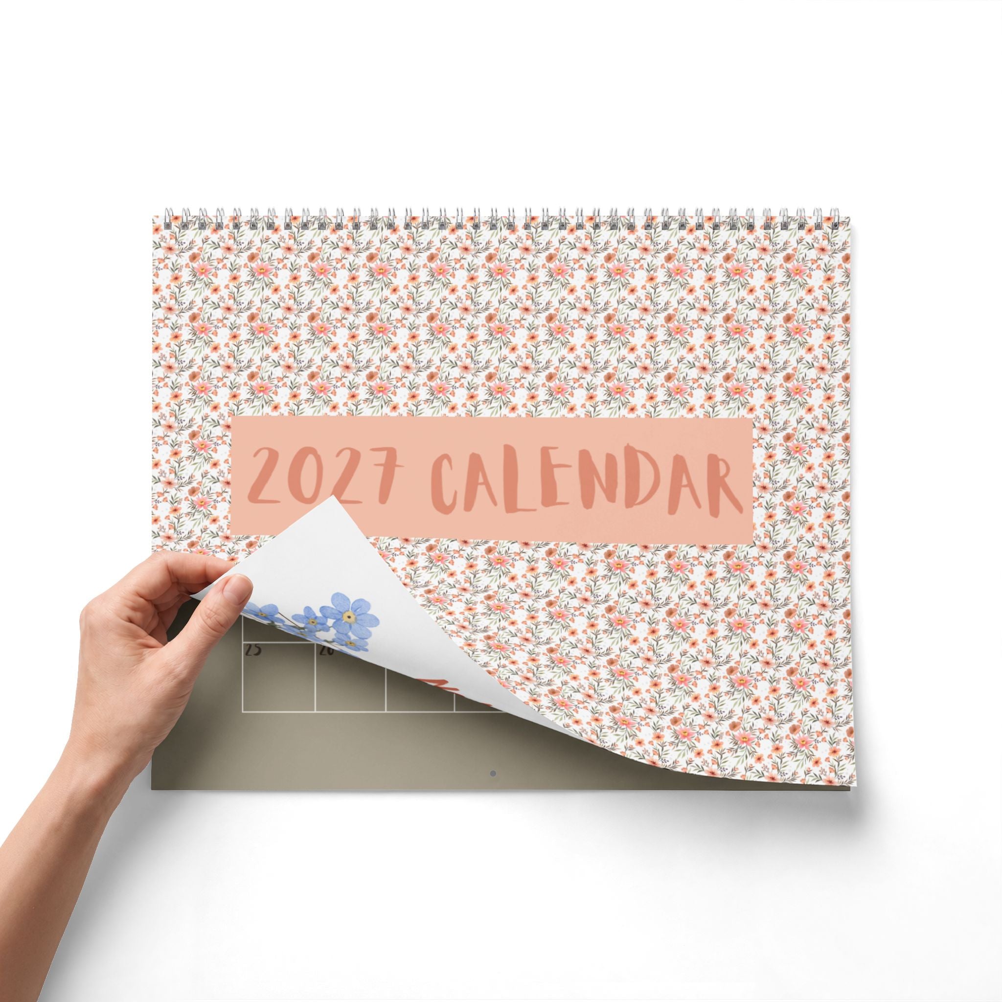 Floral Notes Wall Calendar | Monthly Planner, Lined Notes