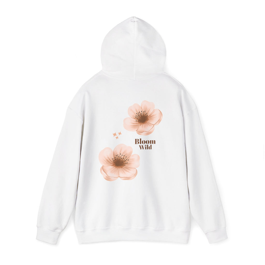 Bloom Wild floral hoodie | Pink hibiscus flower