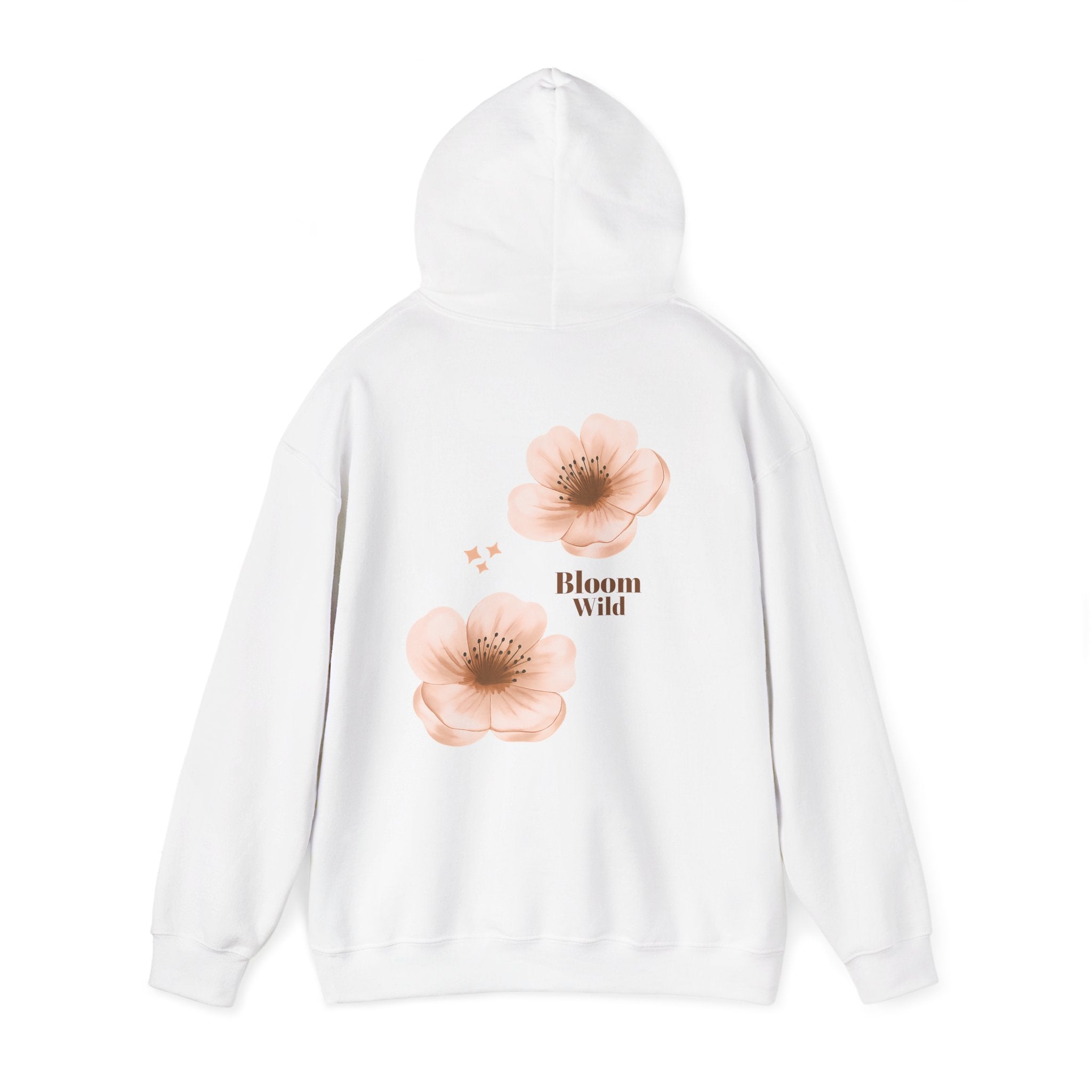 Bloom Wild floral hoodie | Pink hibiscus flower