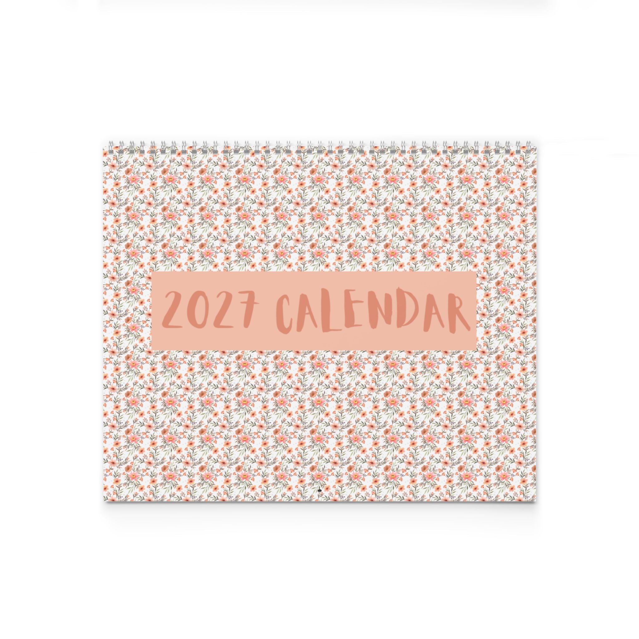 Floral Notes Wall Calendar | Monthly Planner, Lined Notes
