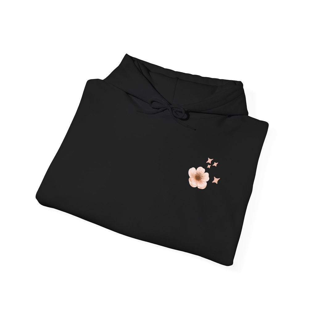 Bloom Wild floral hoodie | Pink hibiscus flower