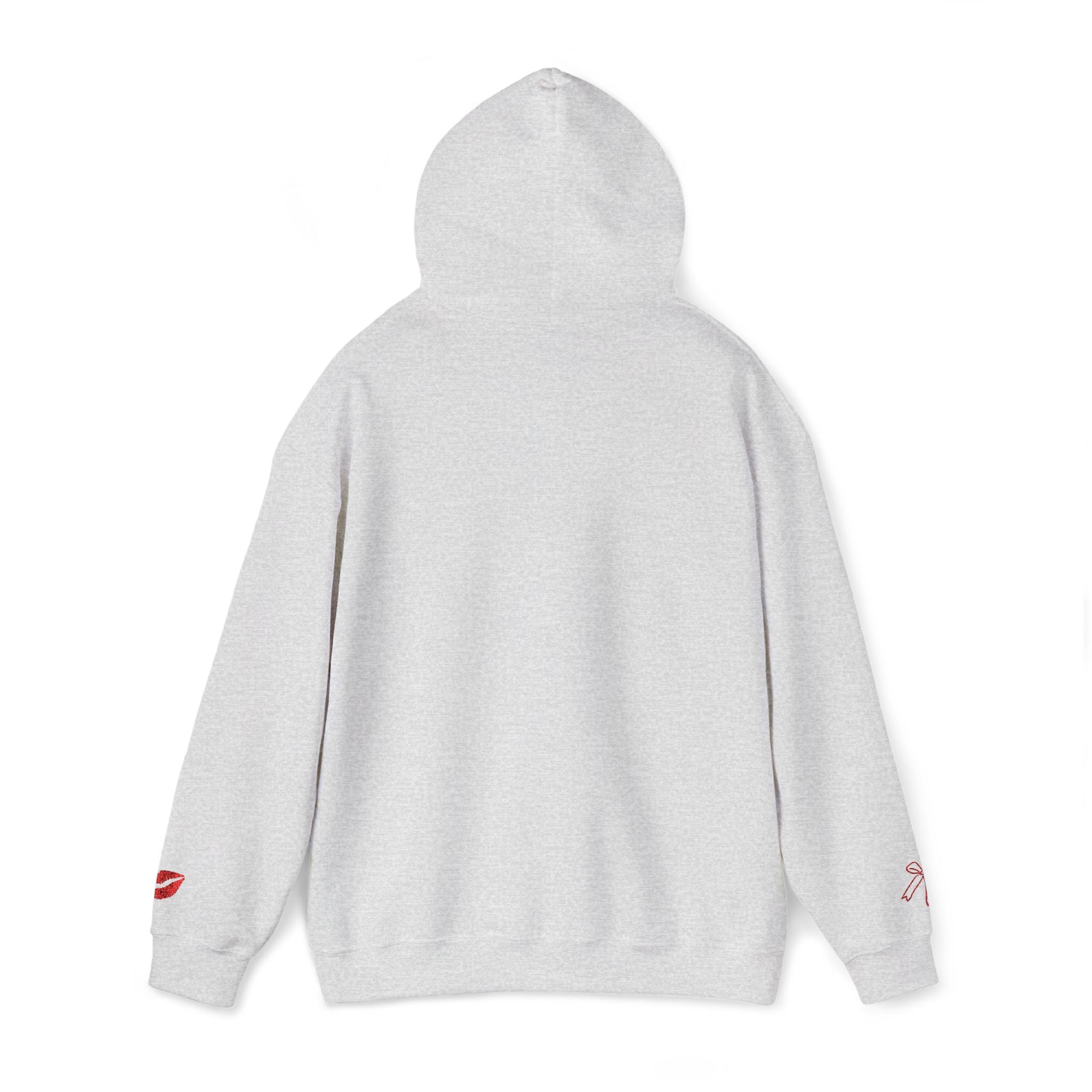 I'm Just a Girl hoodie | kiss lips bow graphic sweatshirt | embroidery