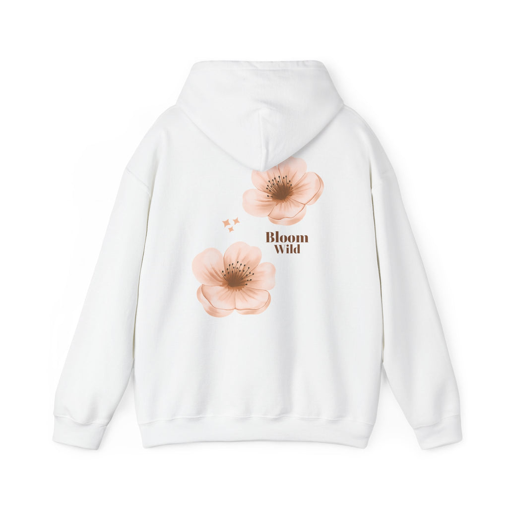 Bloom Wild floral hoodie | Pink hibiscus flower